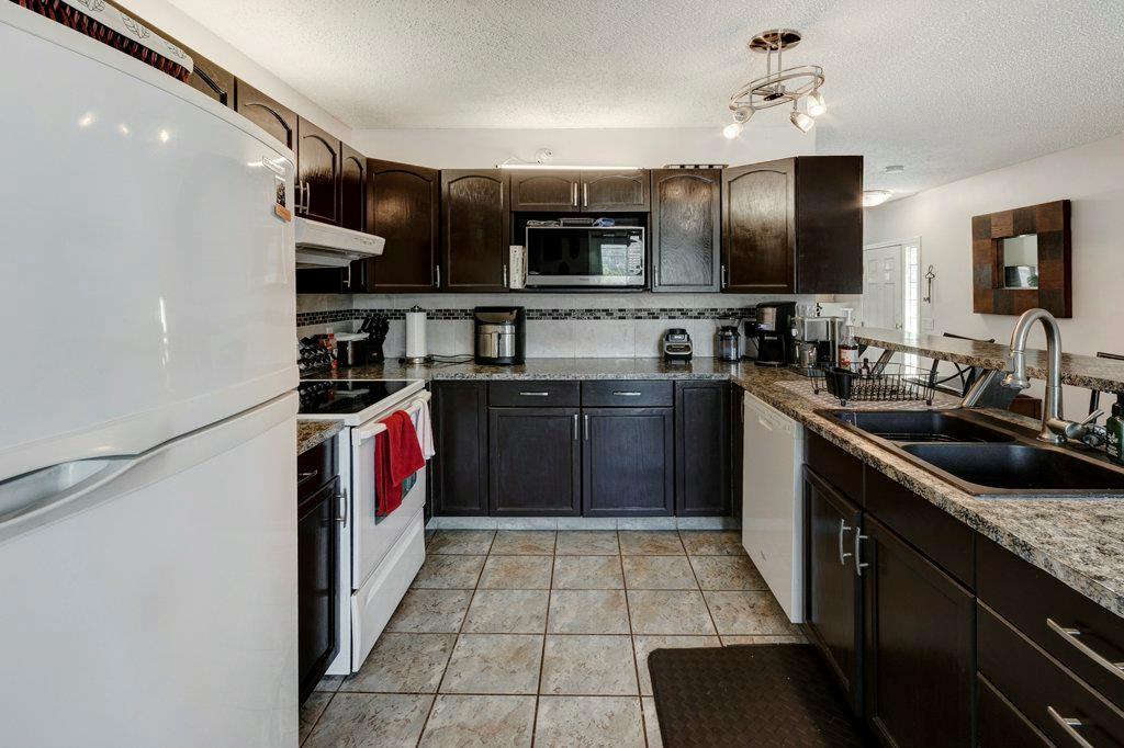 Kitchen with granite countertops